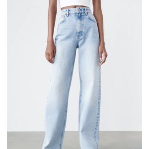 ZARA high rise wide leg denim. NEW W TAGS